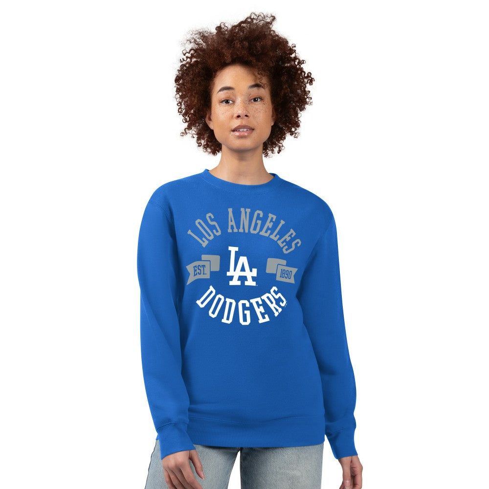Los Angeles Dodgers G-III 4Her by Carl Banks Women's Team Logo Fleece Pullover Sweatshirt - Royal Pullover