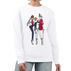 Washington Nationals G-III 4Her by Carl Banks Women's Baseball Girls Fleece Pullover Sweatshirt - White Pullover