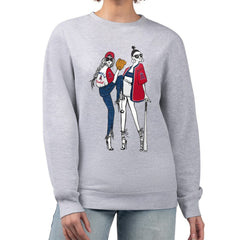 Los Angeles Angels G-III 4Her by Carl Banks Women's Baseball Girls Fleece Pullover Sweatshirt - Heather Gray Pullover