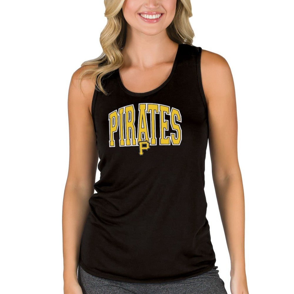Pittsburgh Pirates Concepts Sport Women's Marathon Racerback Tank Top - Black Tanks