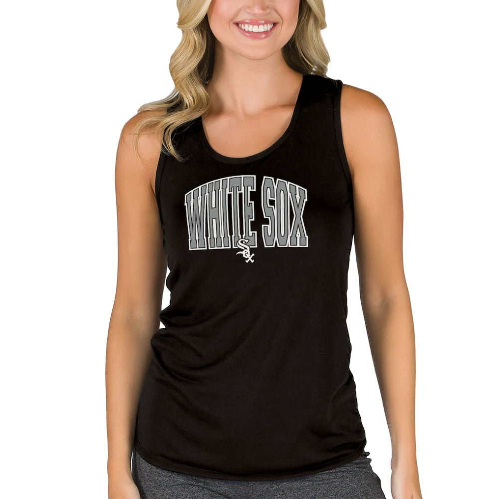 Chicago White Sox Concepts Sport Women's Marathon Racerback Tank Top - Black Tanks