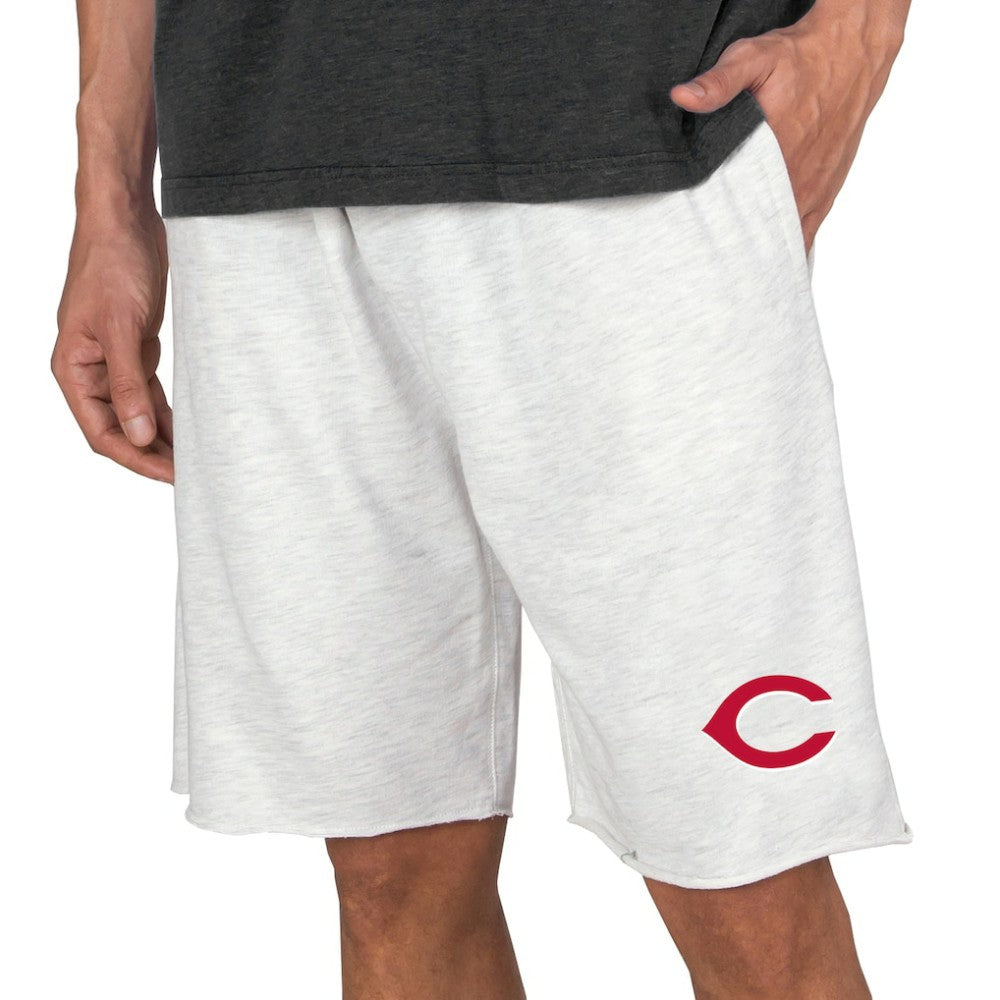 Cincinnati Reds Concepts Sport Mainstream Terry Tri-Blend Shorts - Oatmeal Shorts