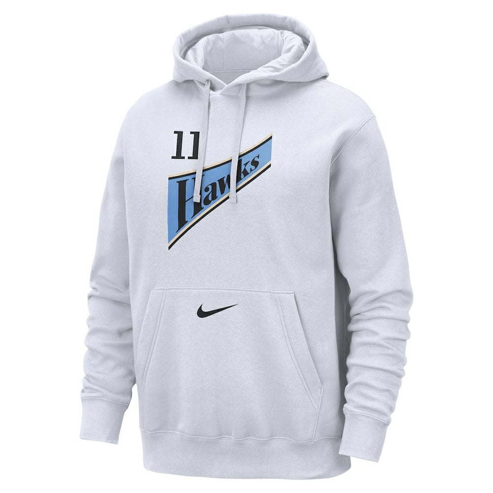 Trae Young Atlanta Hawks 2024/25 Name & Number Pullover Hoodie White - Nike