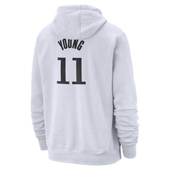 Trae Young Atlanta Hawks 2024/25 Name & Number Pullover Hoodie White - Nike