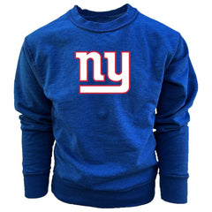 New York Giants Wes & Willy Youth Reversible Fleece Pullover Sweatshirt - Royal Pullover
