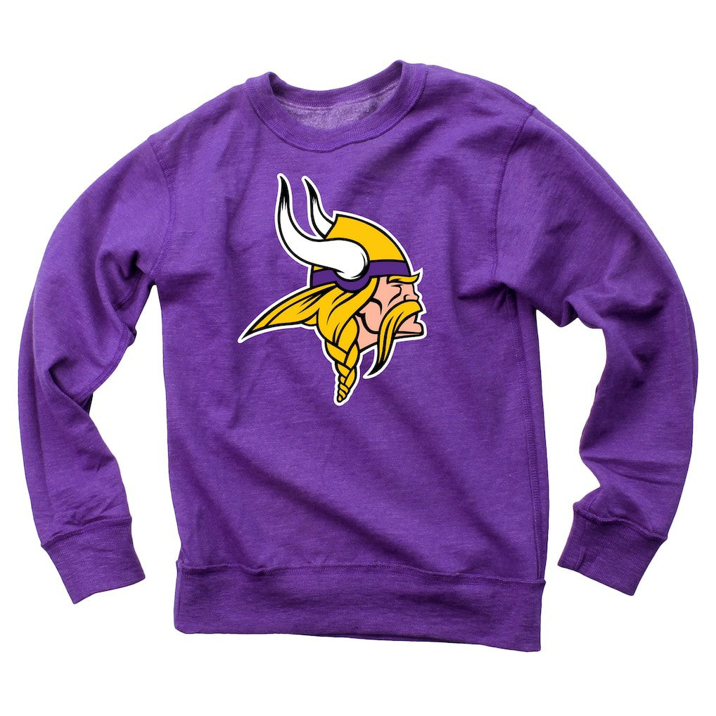 Minnesota Vikings Wes & Willy Youth Reversible Fleece Pullover Sweatshirt - Purple Pullover