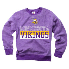 Minnesota Vikings Wes & Willy Youth Reversible Fleece Pullover Sweatshirt - Purple Pullover