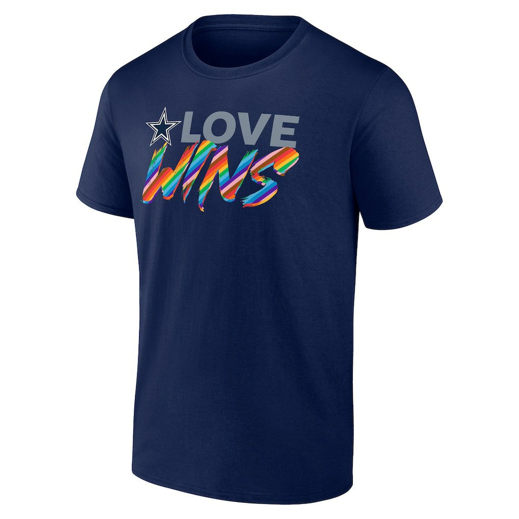 Dallas Cowboys Love Wins T-Shirt - Navy T-shirts