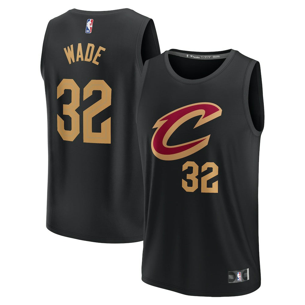Dean Wade Cleveland Cavaliers Youth Fast Break Replica Player Jersey Statement Editi- Black - Fanatics