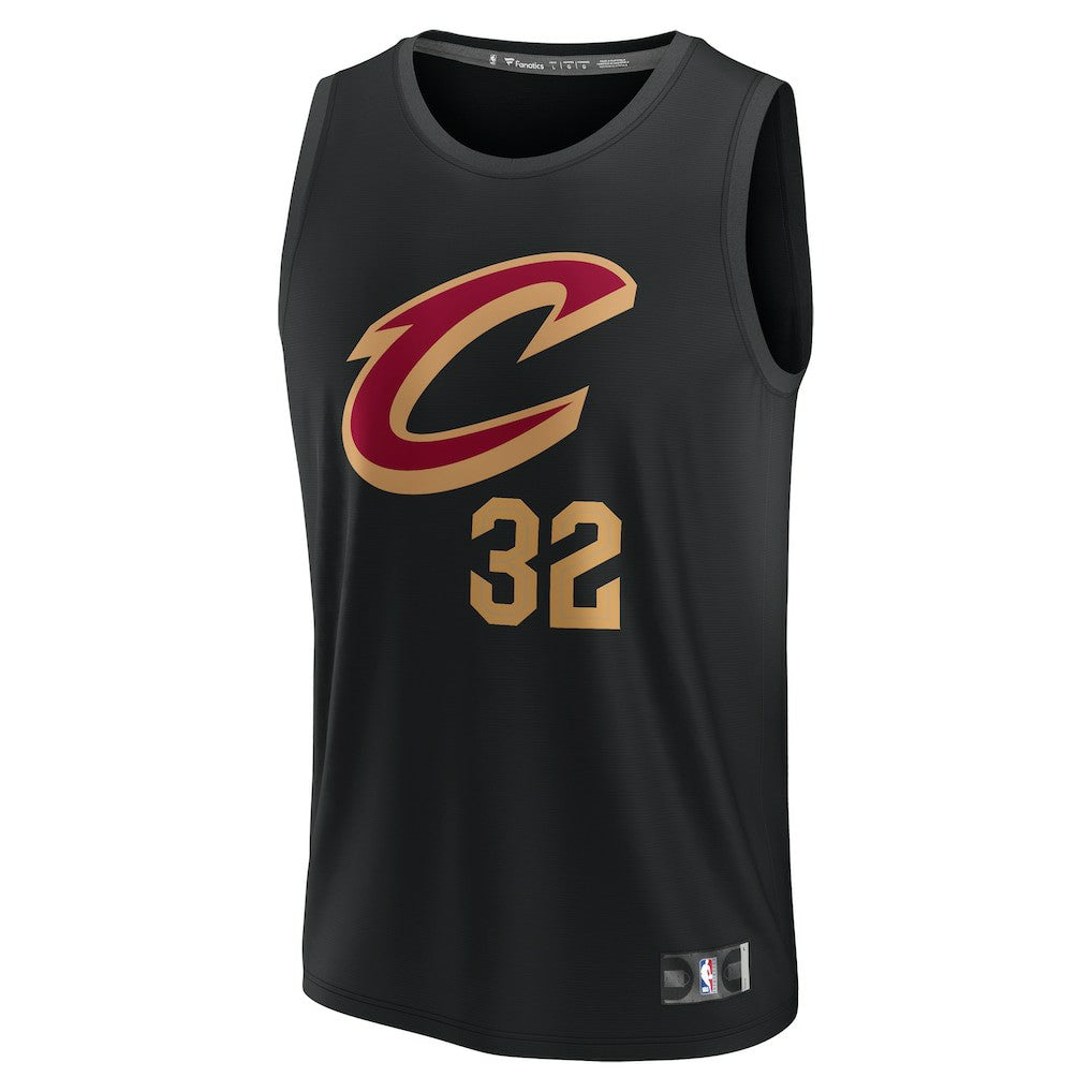 Dean Wade Cleveland Cavaliers Youth Fast Break Replica Player Jersey Statement Editi- Black - Fanatics