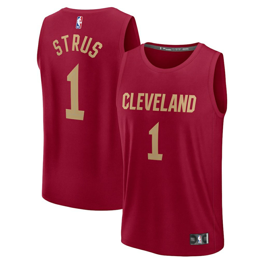 Max Strus Cleveland Cavaliers Fast Break Player Jersey Icon Editi- Wine - Fanatics outlet