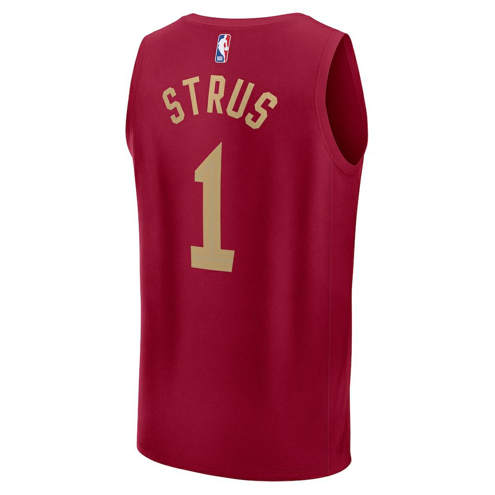 Max Strus Cleveland Cavaliers Fast Break Player Jersey Icon Editi- Wine - Fanatics outlet