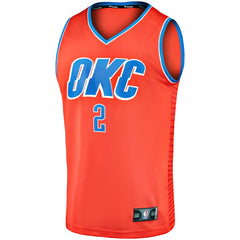 Shai Gilgeous-Alexander Oklahoma City Thunder Fast Break Player Jersey Statement Edition Orange - Fanatics