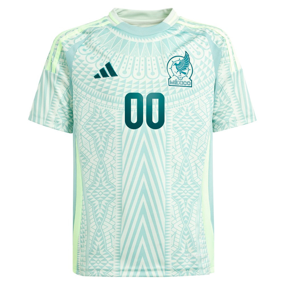 Mexico National Team Youth 2024 Away Replica Custom Jersey Green - Adidas sale