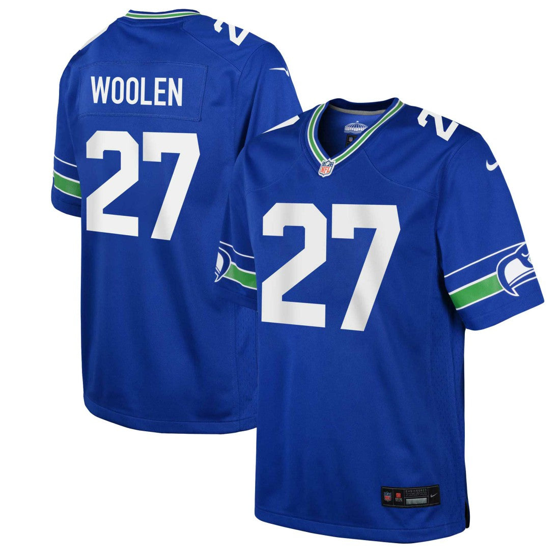 12th Fan Seattle Seahawks Youth Game Jersey - Royal Jerseys