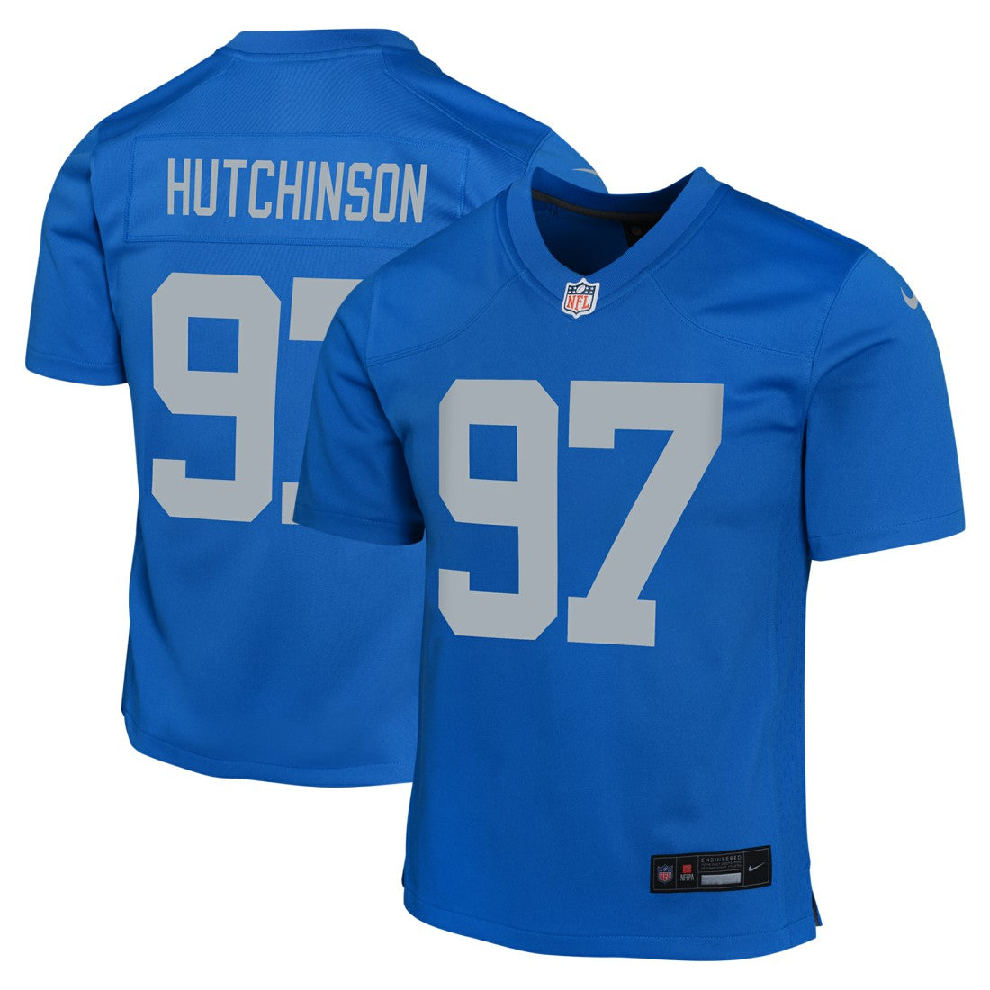Aidan Hutchinson Detroit Lions Youth Game Jersey - Blue Jerseys