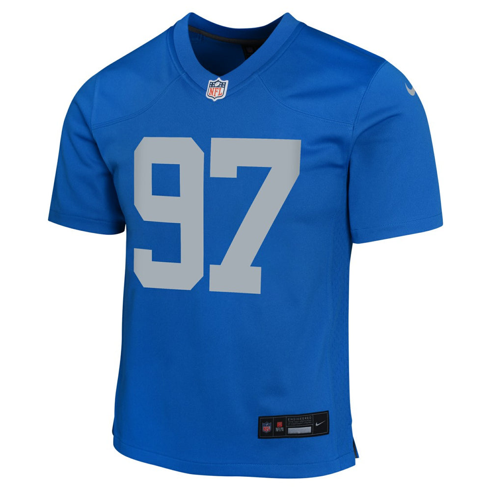 Aidan Hutchinson Detroit Lions Youth Game Jersey - Blue Jerseys