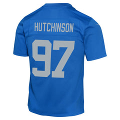 Aidan Hutchinson Detroit Lions Youth Game Jersey - Blue Jerseys