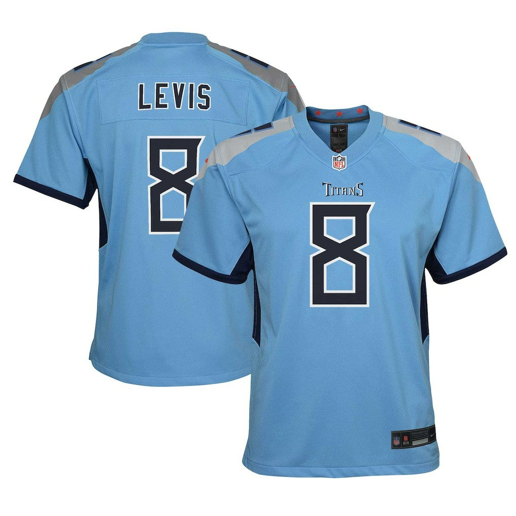 Will Levis Tennessee Titans Youth Game Jersey - Light Blue Jerseys