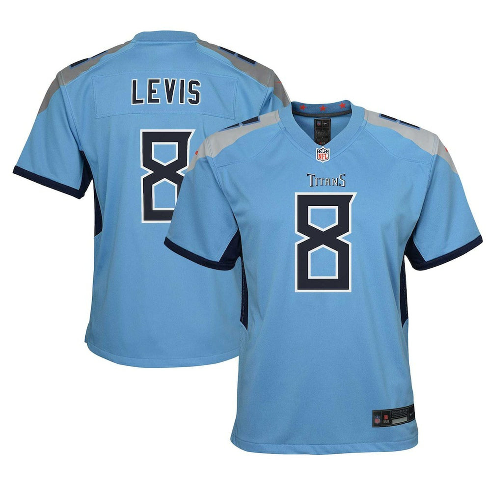 Will Levis Tennessee Titans Youth Game Jersey - Light Blue Jerseys
