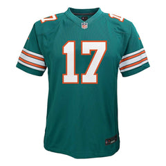 Jaylen Waddle Miami Dolphins Youth Game Jersey - Aqua Jerseys