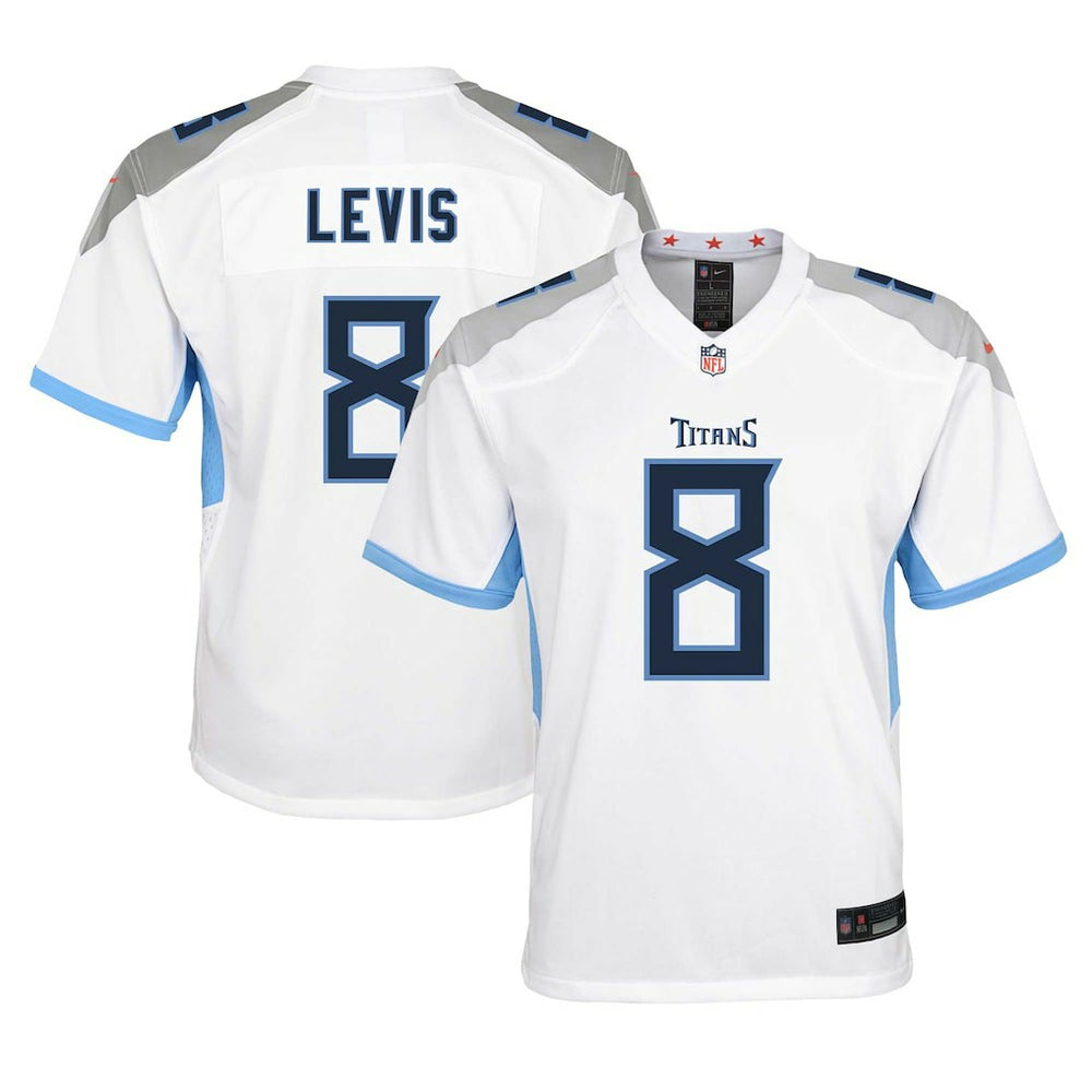 Will Levis Tennessee Titans Youth Game Jersey - White Jerseys