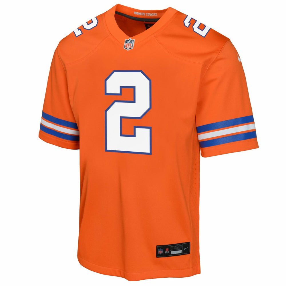 Patrick Surtain II Denver Broncos Youth Game Jersey - Orange Jerseys