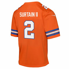 Patrick Surtain II Denver Broncos Youth Game Jersey - Orange Jerseys