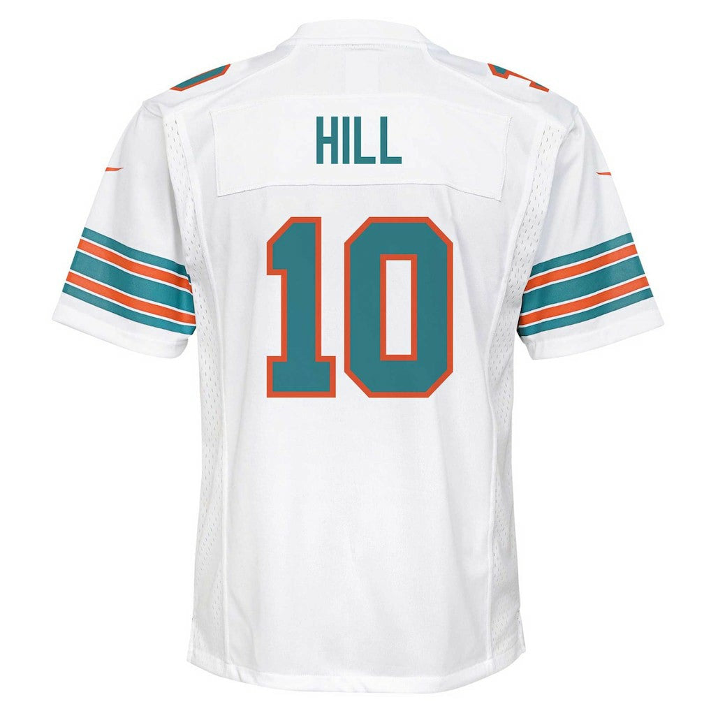 Tyreek Hill Miami Dolphins Youth Game Jersey - White Jerseys