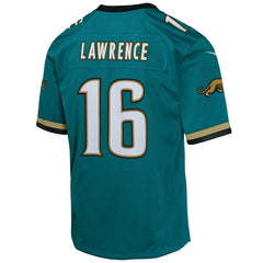 Trevor Lawrence Jacksonville Jaguars Youth Game Jersey - Teal Jerseys