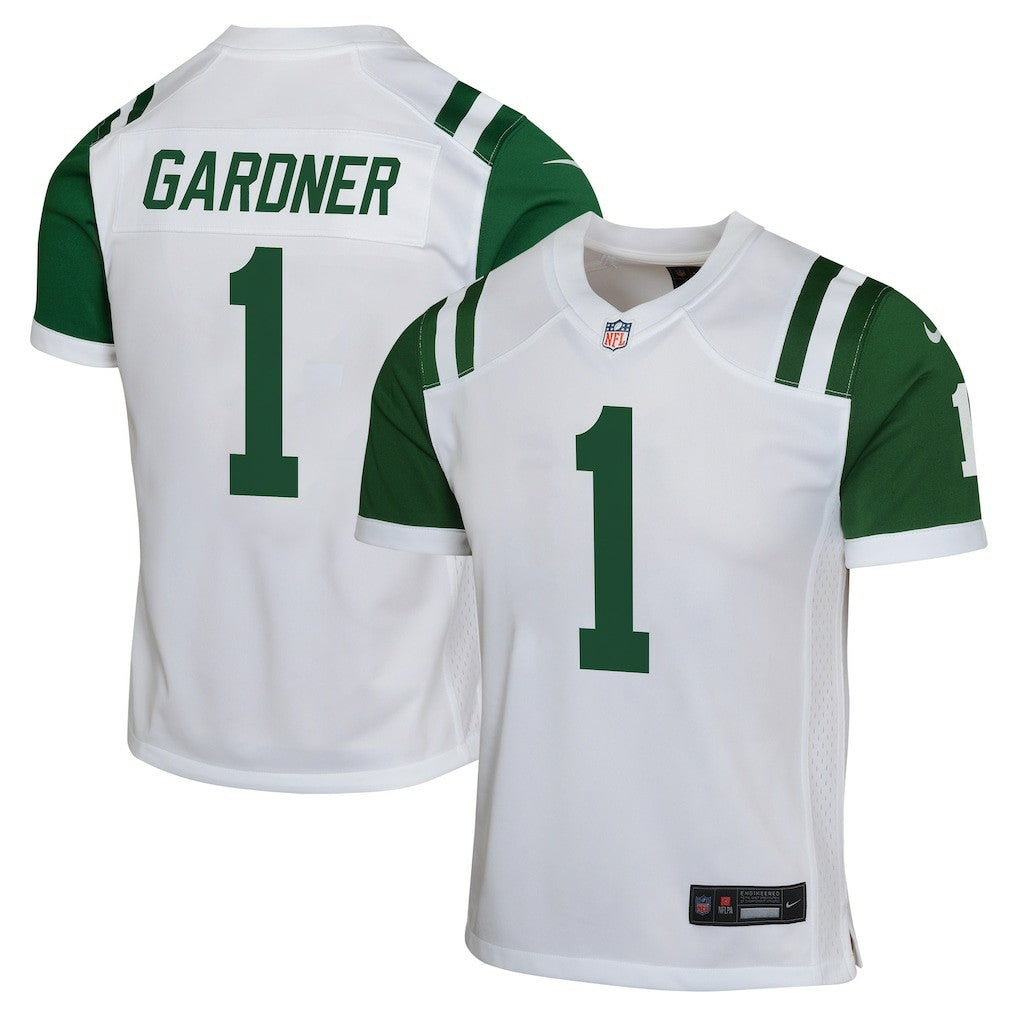 Ahmad Sauce Gardner New York Jets Youth Game Jersey - White Jerseys