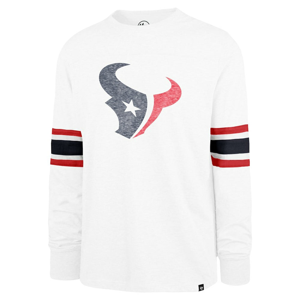Houston Texans '47 Gridiron Premier Brex Long Sleeve T-Shirt - White T-shirts