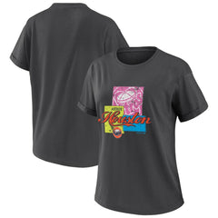 Houston Astros WEAR by Erin Andrews Women's Domestic Box Color Boyfriend T-Shirt - Charcoal T-shirts