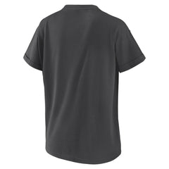 San Diego Padres WEAR by Erin Andrews Women's Domestic Box Color Boyfriend T-Shirt - Charcoal T-shirts