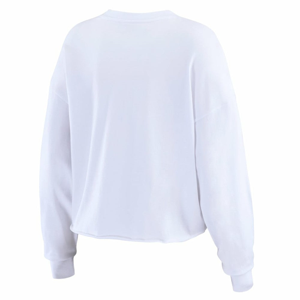 Baltimore Orioles WEAR by Erin Andrews Women's Domestic Postcard Long Sleeve T-Shirt - White T-shirts