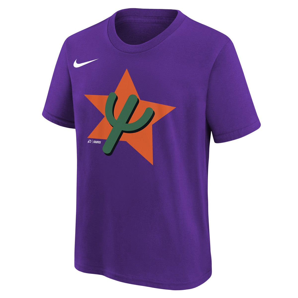 Phoenix Suns Youth 2025/26 City Edition Essential Logo T-Shirt Purple - Nike