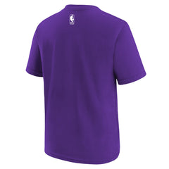 Phoenix Suns Youth 2025/26 City Edition Essential Logo T-Shirt Purple - Nike