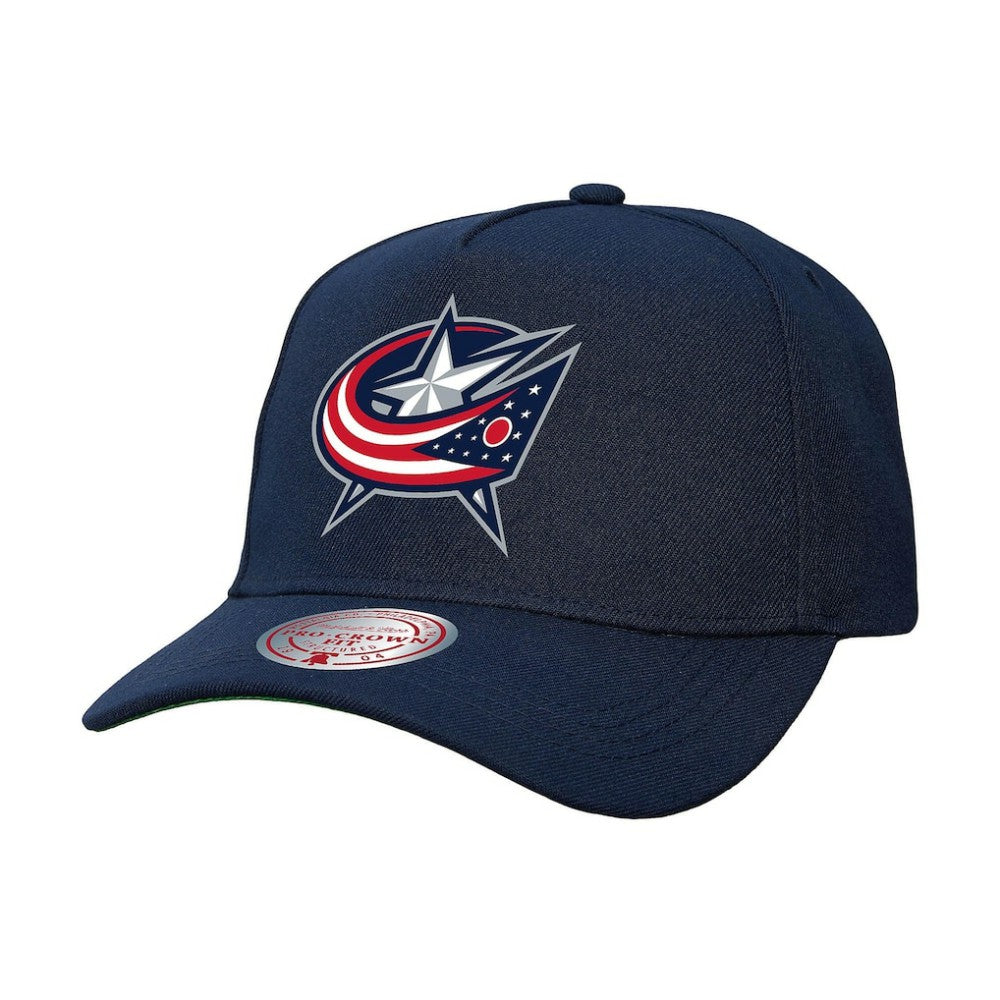 Columbus Blue Jackets Mitchell & Ness Core Team Ground Pro Adjustable Hat - Navy | US 201387178