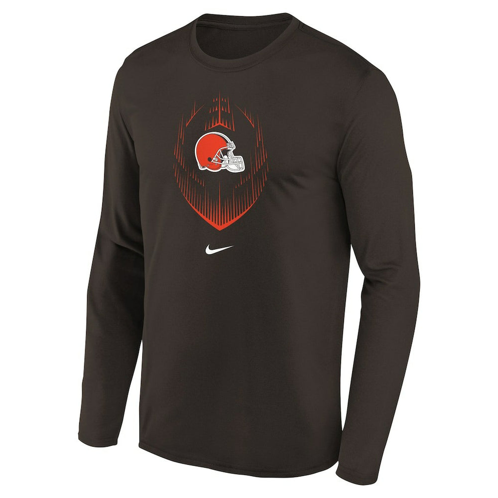 Cleveland Browns Preschool Legend Icon Long Sleeve T-Shirt - Brown T-shirts