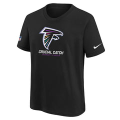 Atlanta Falcons Youth 2024 NFL Crucial Catch T-Shirt - Black T-shirts
