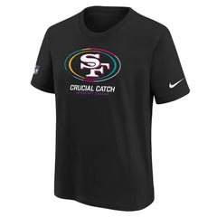 San Francisco 49ers Youth 2024 NFL Crucial Catch T-Shirt - Black T-shirts