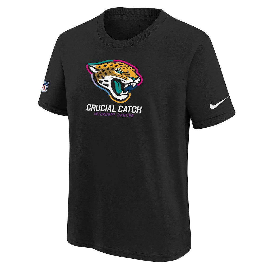 Jacksonville Jaguars Youth 2024 NFL Crucial Catch T-Shirt - Black T-shirts