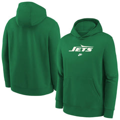 New York Jets Youth Rewind Club Fleece Pullover Hoodie - Kelly Green Hoodies