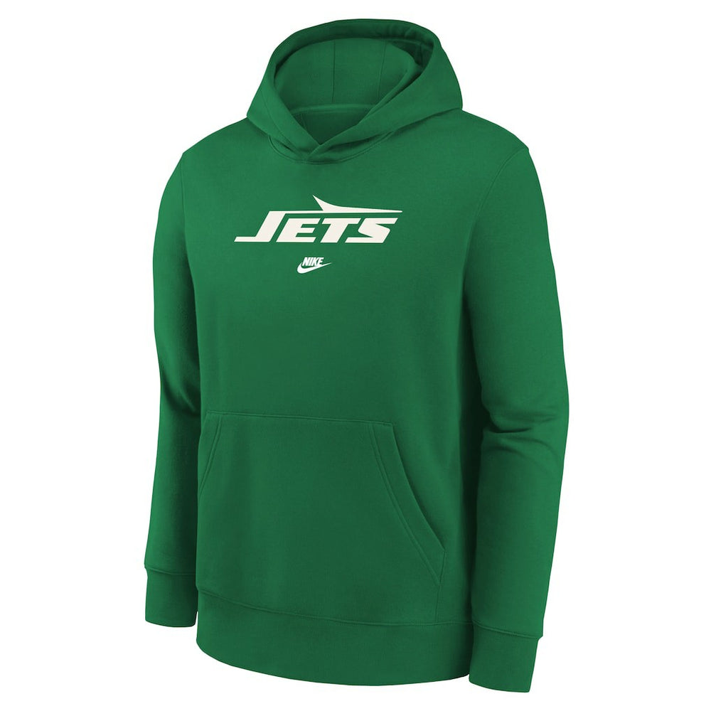 New York Jets Youth Rewind Club Fleece Pullover Hoodie - Kelly Green Hoodies