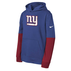 New York Giants Youth Club Pullover Hoodie - Royal Hoodies