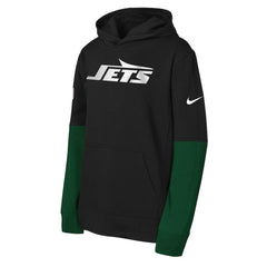New York Jets Youth Club Pullover Hoodie - Black Hoodies