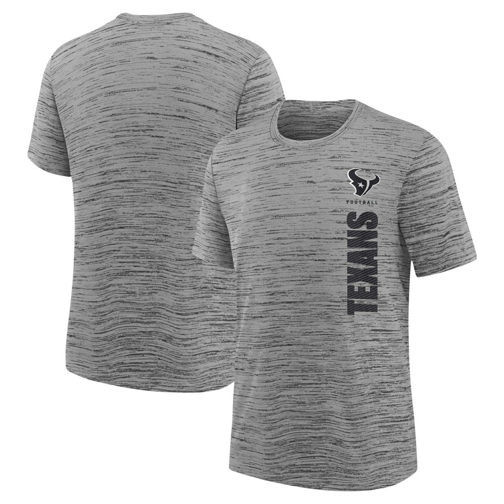 Houston Texans Youth Sideline Velocity Performance T-Shirt - Heather Charcoal T-shirts