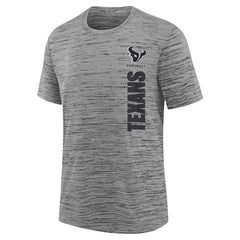 Houston Texans Youth Sideline Velocity Performance T-Shirt - Heather Charcoal T-shirts