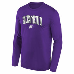 Sacramento Kings Youth Hardwood Classics Long Sleeve T-Shirt Purple - Nike