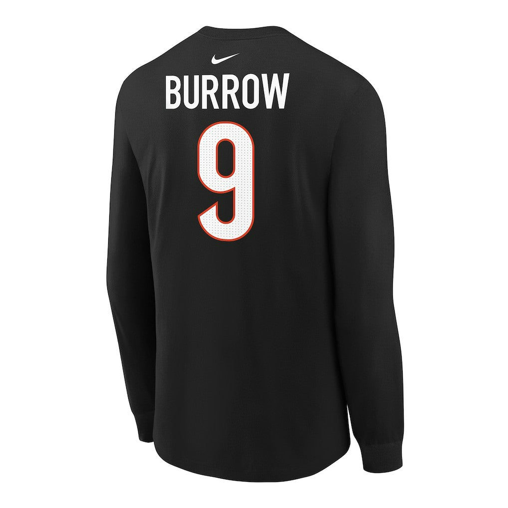 Joe Burrow Cincinnati Bengals Youth Player Name & Number Long Sleeve T-Shirt - Black T-shirts